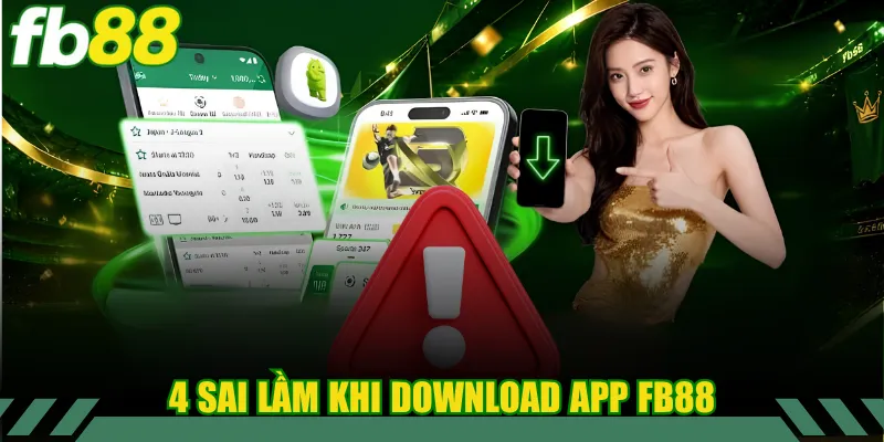 Tải App 3 4 sai lầm khi download app FB88